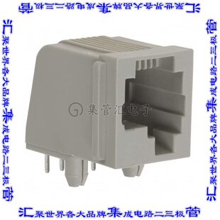 5555003-1 接插件连接器CONN MOD JACK 6P6C R/A UNSHLD