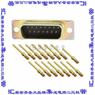 1757819-7 连接器15POS插头公引脚2排D-Sub自由悬挂