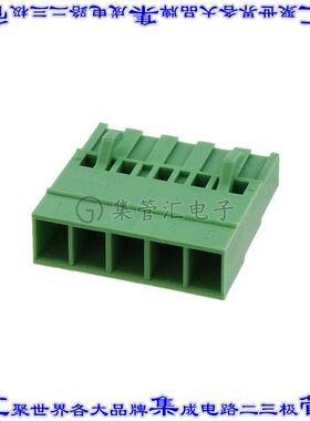 1808845 端子块连接器5POS母插口插头体座5.08mm绿色自由悬挂
