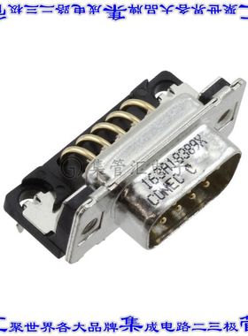 163A18389X 连接器9POS插头公引脚2排D-Sub板边缘