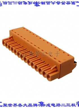 1013820000 端子块连接器14POS插头母插口5.08mm橙色自由悬挂