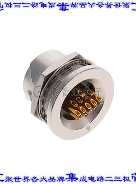 LF13WBRB-20P 圆形连接器20POS插座公形引脚焊接镀金面板安装通孔