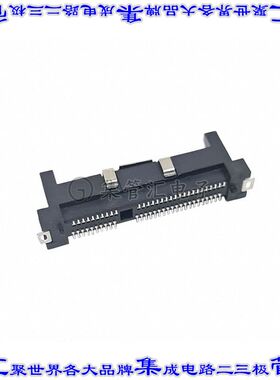 CE1006000110111 卡边缘连接器60POS母头2排0.8mm黑色镀金