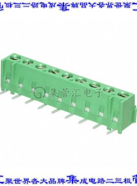 284094-9 线对板连接器9POS接线端子5.08mm通孔垂直带板