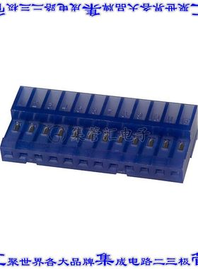 4-641192-2 矩形连接器12POS插座2.54mm母插口蓝色IDC镀金自由悬