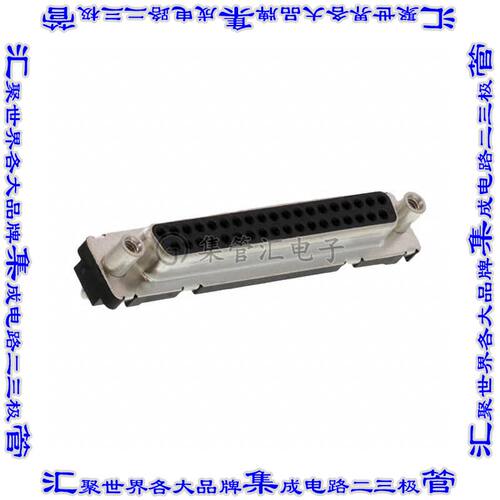 D37S24A6GV00LF 连接器37POS插座母插口2排D-Sub通孔