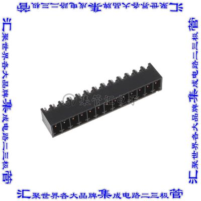 1-2342071-3 端子块连接器13POS接头公引脚带罩3.5mm黑色垂直通孔