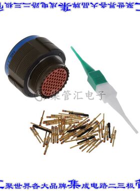 KJA6T17W35PN 圆形连接器55POS插头公引脚压接镀金自由悬挂