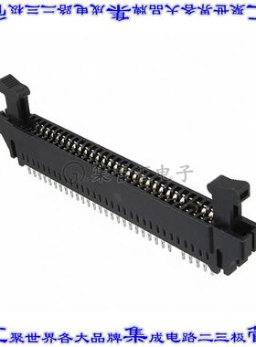 6489651-2 卡边缘连接器62(61已载入)母头2排2.54mm黑色镀金