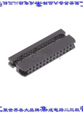 2FCS-26-SG 矩形连接器26POS插口2排2mm母插口黑色IDC镀金自由悬