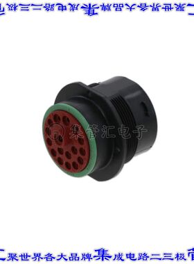 HDP24-24-18PN 圆形连接器18POS插座外壳用于公插针黑色面板安装
