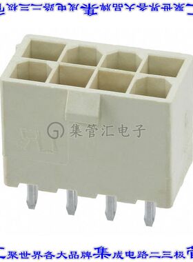 G874D081202CEU 针座连接器8POS接头2排4.2mm公形插针通孔直针锡