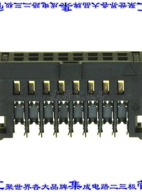 XG5M-1632-N 矩形连接器16POS插座2排2.54mm母插口黑色IDC镀金自