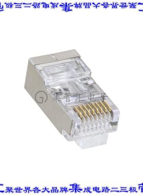 TDPTC6S 接插件连接器PULL THROUGH RJ45 PLUG CAT6 SHIE