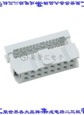 AWP 16-7240-T 矩形连接器16POS插口2排2.54mm母插口灰色IDC镀金