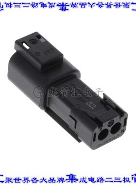 IT04-2P-004-N 矩形连接器外壳2POS插座公形引脚黑色自由悬挂