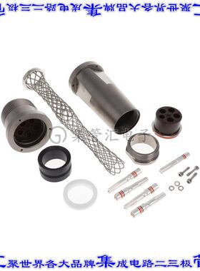 CL90557DT32413S 圆形连接器5POS插座母插口压接镀金自由悬挂