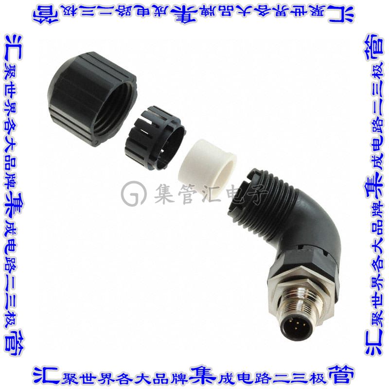 HDM12RM05A1RA 圆形连接器5POS插座公形引脚焊杯镀金自由悬挂