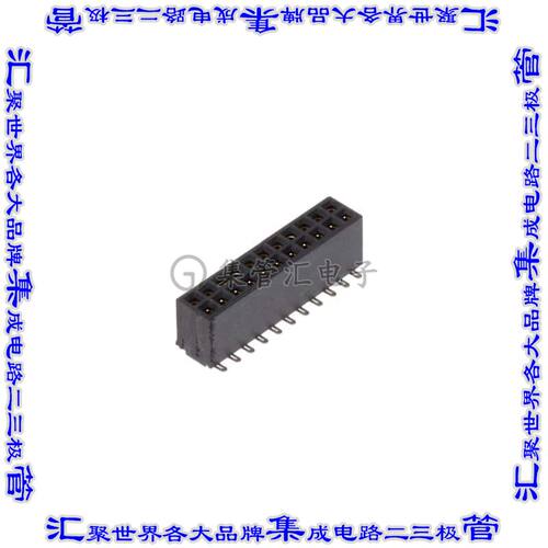 SFMC-111-T2-L-D-P 针座连接器22POS插座2排1.27mm母形插口表贴SM
