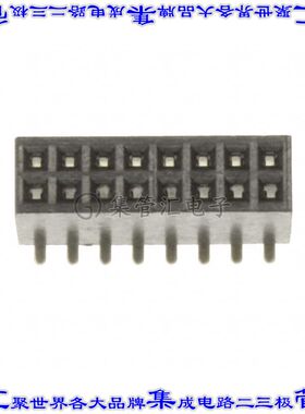 LPPB082NFSP-RC 针座连接器16POS插座2排1.27mm母形插口表贴SMD镀