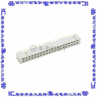 6840 针座连接器40POS插座2排2.54mm母形插口通孔直针镀金 4500PL