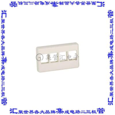 NK4MFEI 接插件连接器FACEPLATE 4PORT IVORY