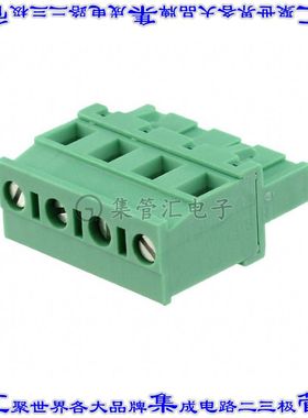 1737725 端子块连接器4POS插头母插口7.5mm绿色自由悬挂