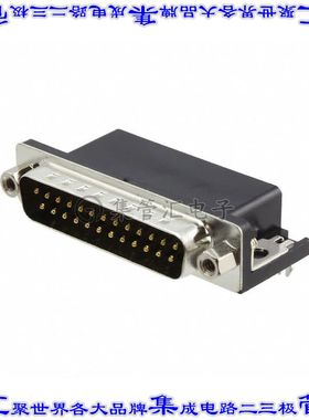 ADS25A-KG-TASB5 连接器25POS插头公引脚2排D-Sub通孔直角