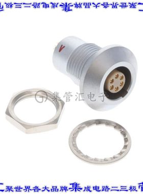 HGG.1B.306.CLLPV 圆形连接器6POS插座母插口焊杯镀金面板安装