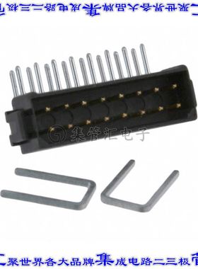 M80-8411642 针座连接器16POS接头2排2mm公形插针通孔直角镀金