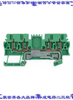 1775620000 端子块连接器4POS接地地面3.5mm绿色黄色16-30AWG
