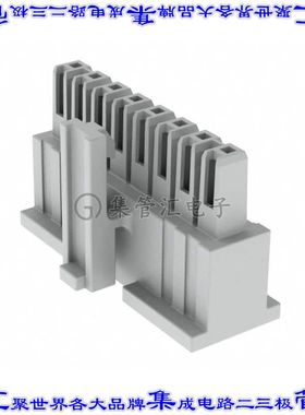 IPD1-08-S-K 矩形连接器外壳8POS插座2.54mm母形插口白色自由悬挂