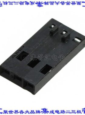 104503-2 矩形连接器外壳3POS插头2.54mm公形引脚黑色自由悬挂