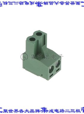 EM256502H 端子块连接器2POS插头母插口5.08mm绿色自由悬挂