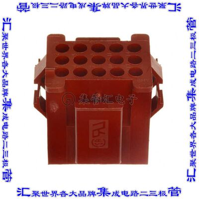 1-640513-0 矩形连接器外壳15POS插座3排4.2mm公形引脚黑色面板安