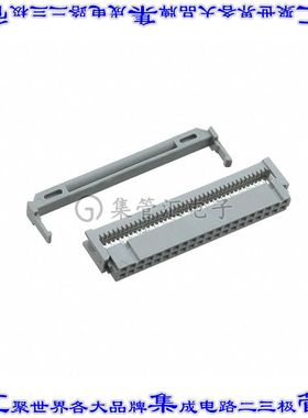 89140-0003 矩形连接器40POS插座2排2.54mm母插口灰色IDC镀金自由