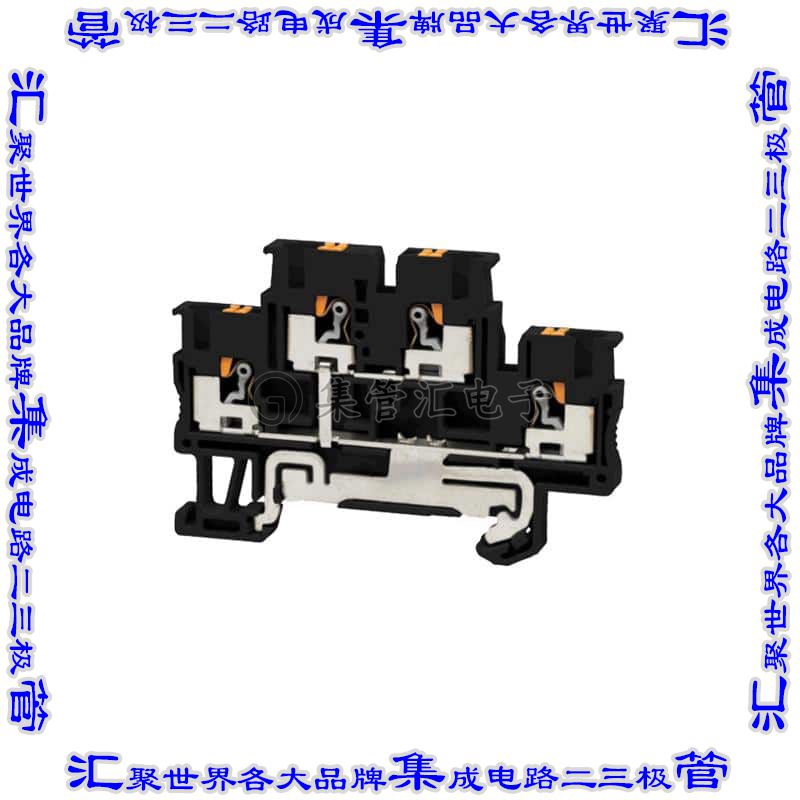 TBDR-13-15-BK 端子块连接器4POS接地地面3.5mm黑色14-26AWG