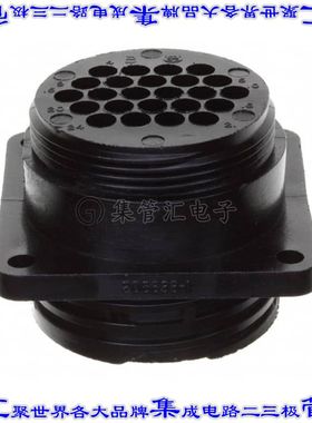 206838-3 圆形连接器24POS插座外壳用于公插针黑色面板安装