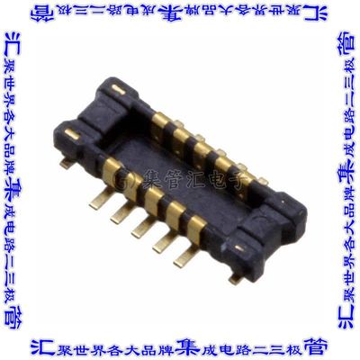AXE610124 板对板连接器10POS接头外罩触点2排0.4mm表贴SMD镀金