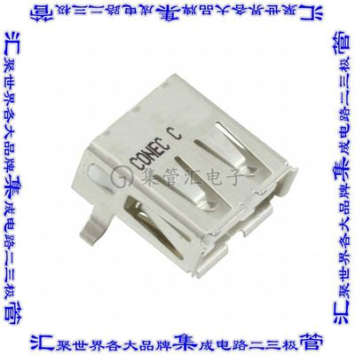 33UBAR-04SW11 连接器USB-A插座4POS通孔直角