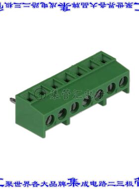 691243310007 线对板连接器7POS接线端子3.81mm通孔水平带板