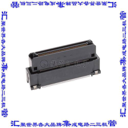 AX01F080VACBR150 板对板连接器80POS插座中央带触点2排0.64mm表