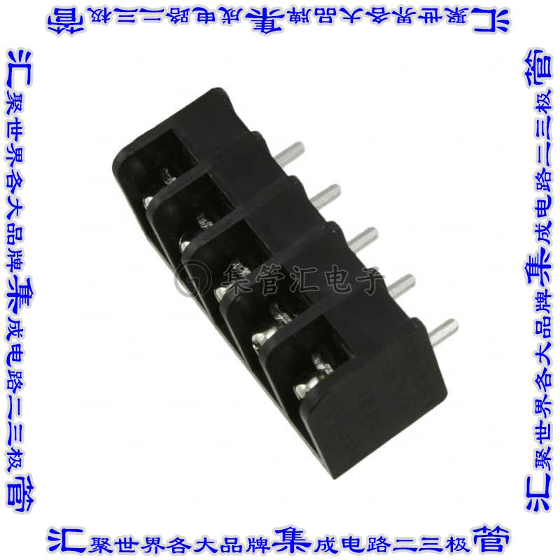 3PCV-05-006 端子块连接器5电路隔板接线座6.35mm螺钉带紧固板