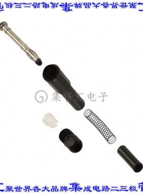 122505A 接插件连接器CONN BANANA PLUG SLDRLESS BLACK