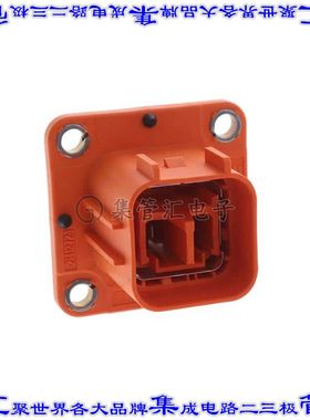 1-2141272-1 矩形连接器2POS接头接片橙色焊接孔眼银面板安装