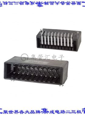 178308-5 针座连接器20POS接头2排3.81mm公形插针通孔直角锡