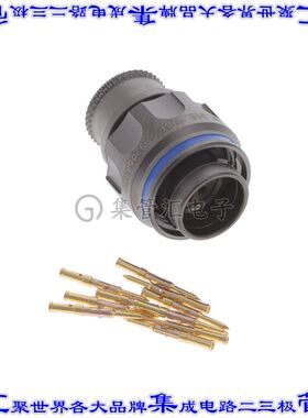 FGN.2M.310.XLBT 圆形连接器10POS插头公引脚压接镀金自由悬挂