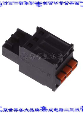 2439650000 端子块连接器3POS插头母插口2.5mm黑色自由悬挂