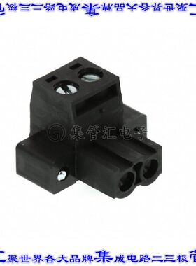 395340002 0395340002端子块连接器2POS插头母插口5.08mm黑色自由