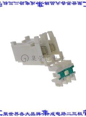 1-282002-8 矩形连接器8POS插头5mm接片天然色IDC锡自由悬挂直角